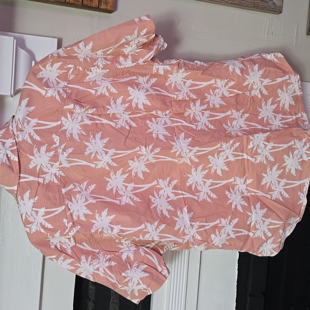 Goodfellow & Co Men's Coral Palm Print Shirt - Picture 10 of 10